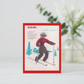  wintersport, Ski Knit-met Briefkaart (Staand voorkant)