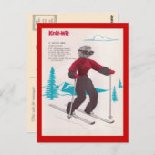  wintersport, Ski Knit-met Briefkaart (Voorkant / Achterkant)
