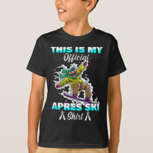 Wintersport Skiën Varken Snowboarden Dit Is Mijn A T-shirt