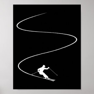 Wintersport Skivakanties - Skipiste Skiën Skie Poster