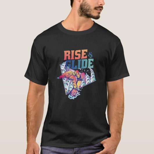 Wintersport — Snowboard Ski T-shirt (Voorkant)