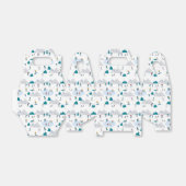 Wintersport Vakantie Fun Pattern Bedankdoosjes (Uitgevouwen)