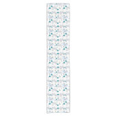Wintersport Vakantie Fun Pattern Korte Tafelloper (Voorkant)
