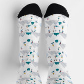 Wintersport Vakantie Fun Pattern Sokken (Top)