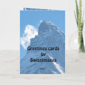 Wintersport - Vintage skis en stokken Kaart (Achterkant)