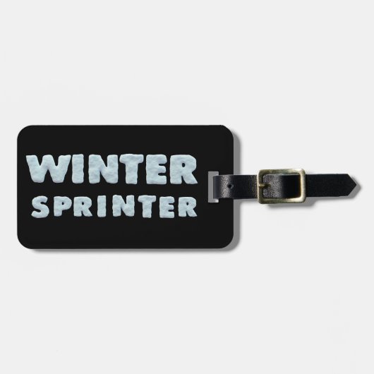 Wintersport - Winter Sprinter - Ski Shirt Licens Bagagelabel (Voorkant horizontaal)
