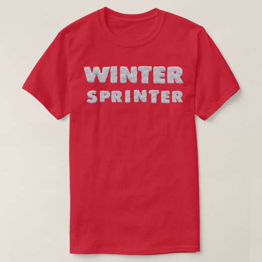 Wintersport Winter Sprinter Ski T-shirt (Design voorkant)