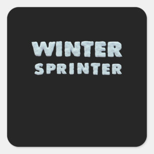 Wintersport - Wintersport - Shirt Ski Vierkante Sticker