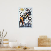  wintersport Zwitserland reizen en Poster (Keuken)