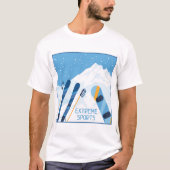 Wintersporten Extreem T-shirt (Voorkant)