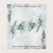 Wintersportkaart voor de gaststoel van het Storm Visitekaartje (Buitenkant ongevouwen)