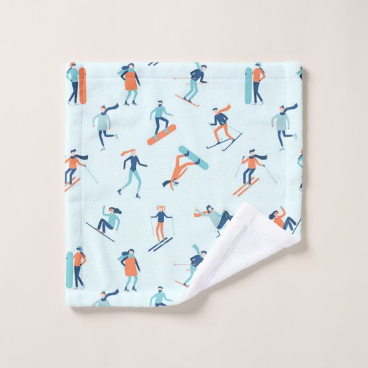 Wintersportpatroon Bad Handdoek (Wasdoekje)