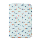 Wintersportpatroon Badmat (Voorkant Verticaal)