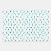 Wintersportpatroon Inpakpapier Vel (Voorkant 3)