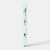 Wintersportpatroon iPhone 15 Case (Linkerkant)