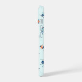 Wintersportpatroon iPhone 15 Case (Linkerkant)