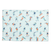 Wintersportpatroon Kussensloop (Achterkant-Links)