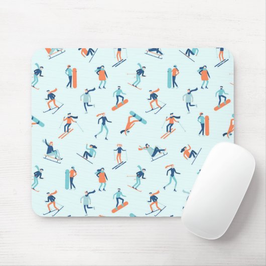 Wintersportpatroon Muismat (Met muis)