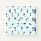 Wintersportpatroon Notitieboek (Achterkant)