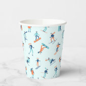 Wintersportpatroon Papieren Bekers (Links)