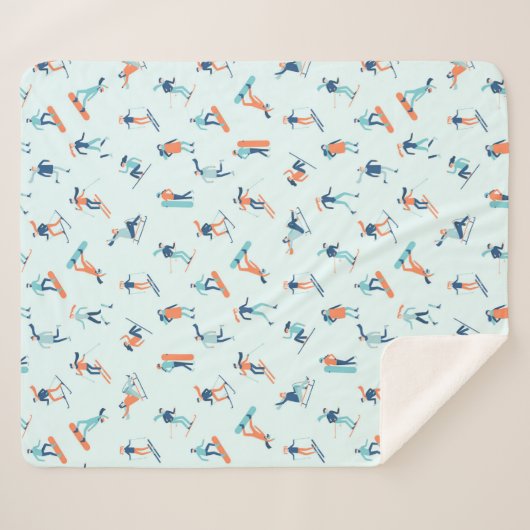 Wintersportpatroon Sherpa Deken (Voorkant (horizontaal))