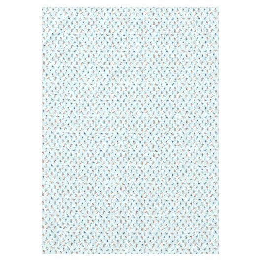 Wintersportpatroon Tafelkleed (Voorkant)