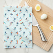 Wintersportpatroon Theedoek (Quarter Fold)