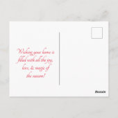 wintersportsneeuw briefkaart (Achterkant)