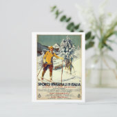  wintersportwedstrijden uit de jaren twintig Itali Briefkaart (Staand voorkant)
