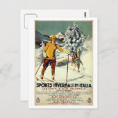  wintersportwedstrijden uit de jaren twintig Itali Briefkaart (Voorkant / Achterkant)