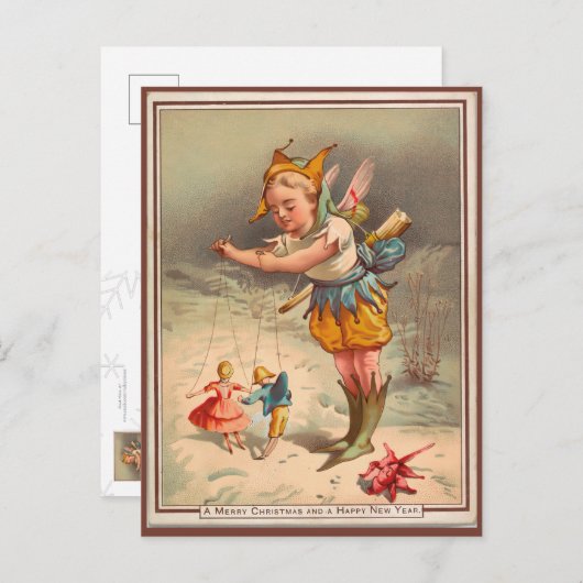  wintersprite briefkaart (Voorkant / Achterkant)