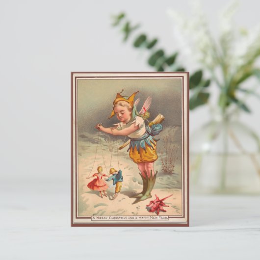  wintersprite briefkaart (Staand voorkant)