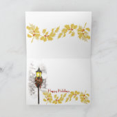 Winterstad Groet  Feestdagen Kaart (Binnen)