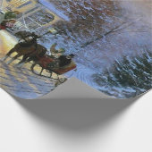  winterstad kerstboom cadeaupapier (Hoek)