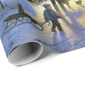  winterstad kerstboom cadeaupapier (Rol Hoek)