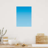 WINTERSTEMMING – Ijsblauw | licht tot diep | Poster (Keuken)