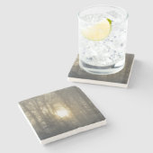 Winterstemming Stenen Onderzetter (Zijkant)