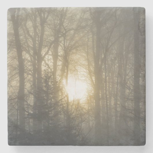 Winterstemming Stenen Onderzetter (Voorkant)