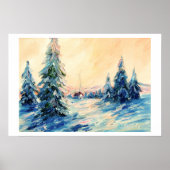 Winterstenen in druk poster (Voorkant)