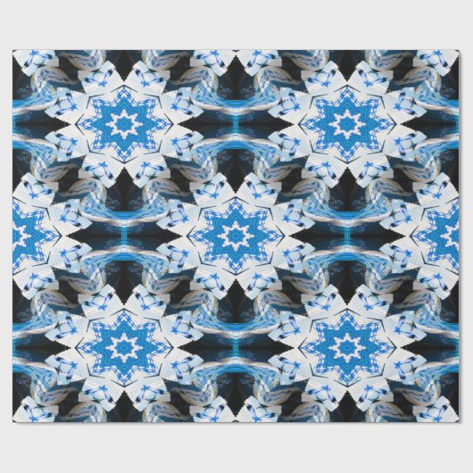 Wintersterren.... Cadeaupapier (Vlak)