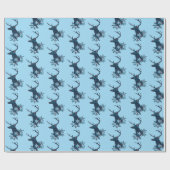 Wintersterren Snowflakes Kerstmis Cadeaupapier (Vlak)