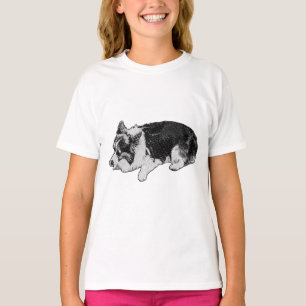 winterstip calm, corgi t-shirt