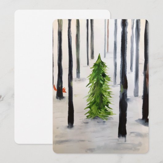 winterstop bedankkaart (Voorkant / Achterkant)