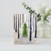 winterstop briefkaart (Staand voorkant)