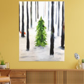 winterstop canvas afdruk (Insitu (Woonkamer))