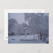 winterstorm 2010 (oklahoma) briefkaart (Voorkant / Achterkant)