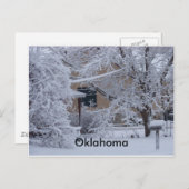 Winterstorm 2010 (Oklahoma) Briefkaart (Voorkant / Achterkant)