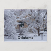 Winterstorm 2010 (Oklahoma) Briefkaart (Voorkant)