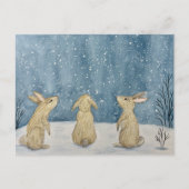 Winterstorm ansichtkaart briefkaart (Voorkant)