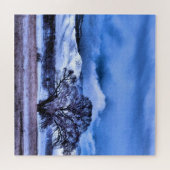 WinterStorm Breien in de bergen - 20x20 inch Legpuzzel (Horizontaal)